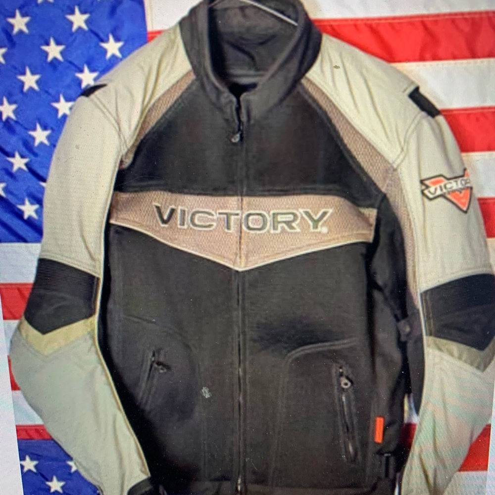 Victory Performance motorcycle jacket with pads and zip out lining